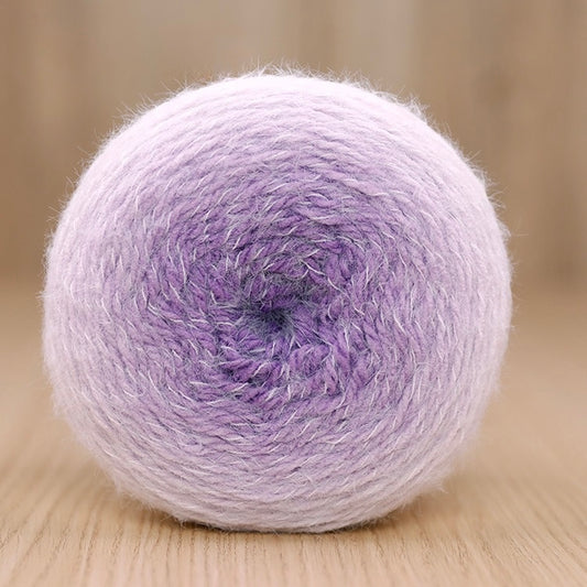 Fuzzy cake yarn