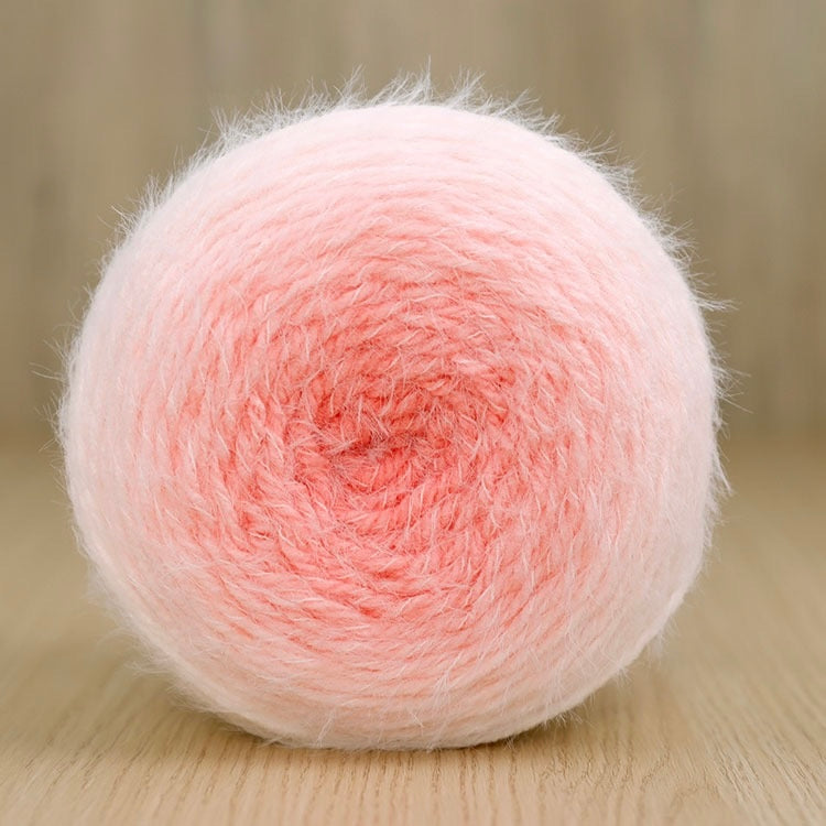 Fuzzy cake yarn